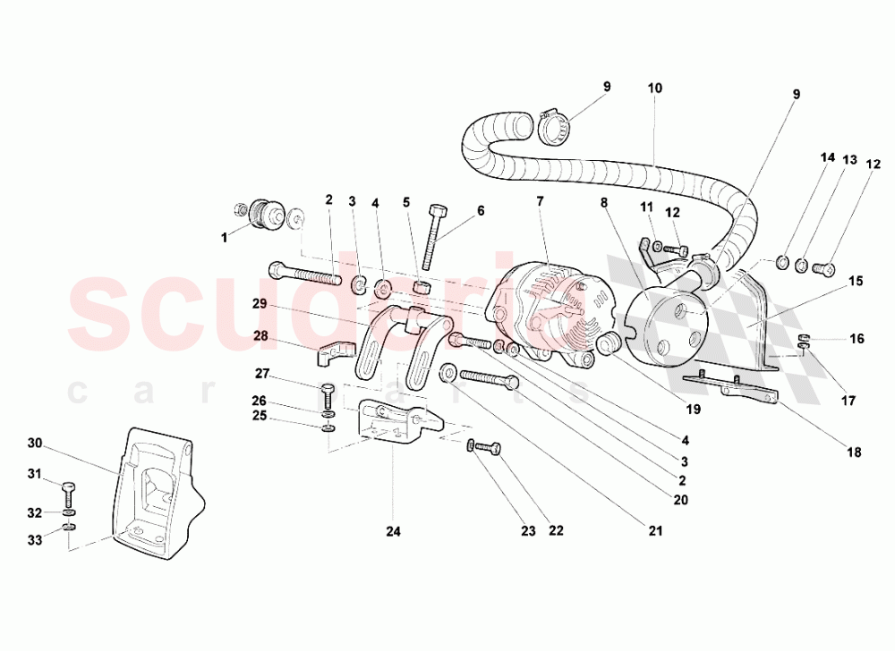 Alternator of Lamborghini Lamborghini Murcielago Roadster