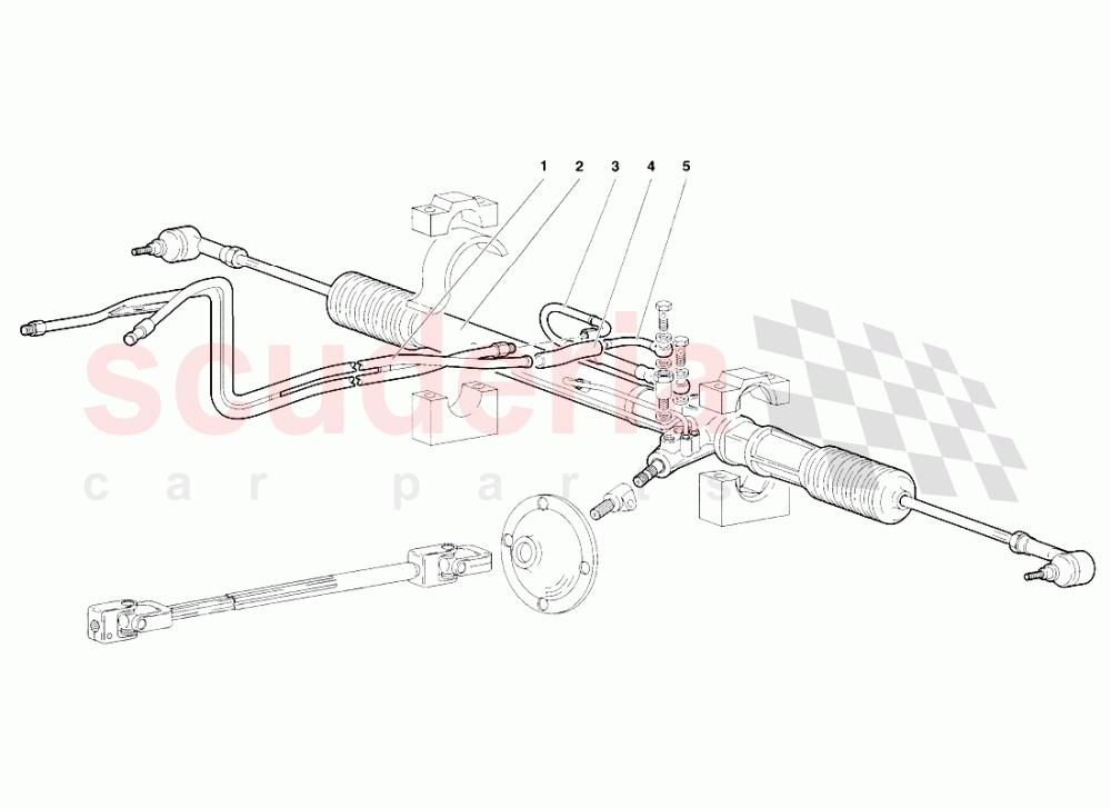 Steering (Valid for GB - November 1998) of Lamborghini Lamborghini Diablo SV (1998)