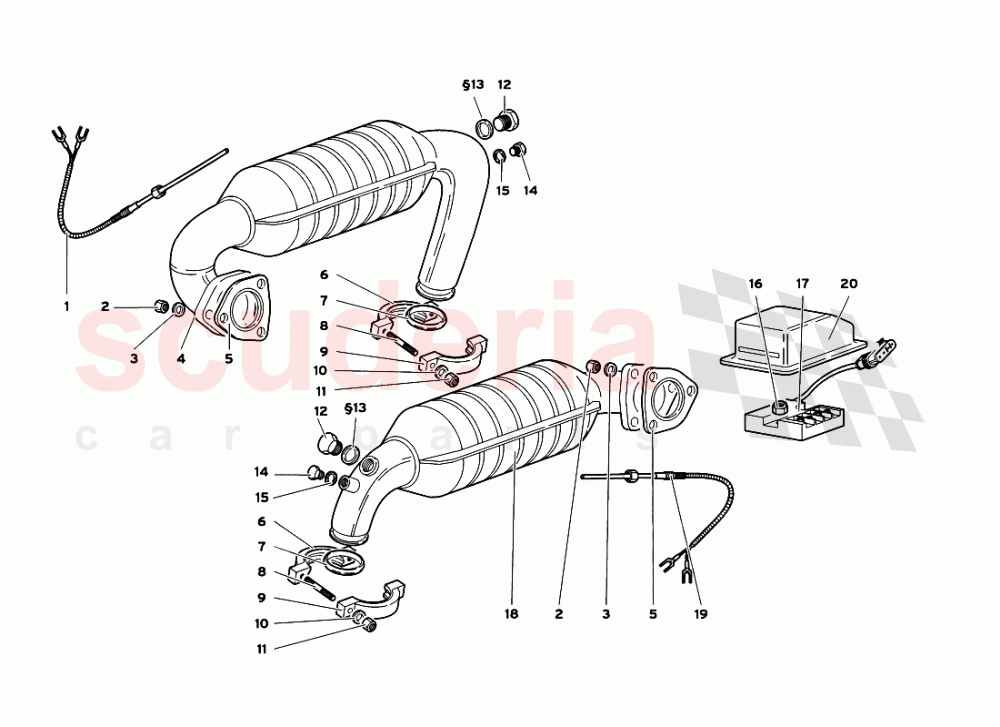 Exhaust System 2 of Lamborghini Lamborghini Diablo GT (1999-2000)