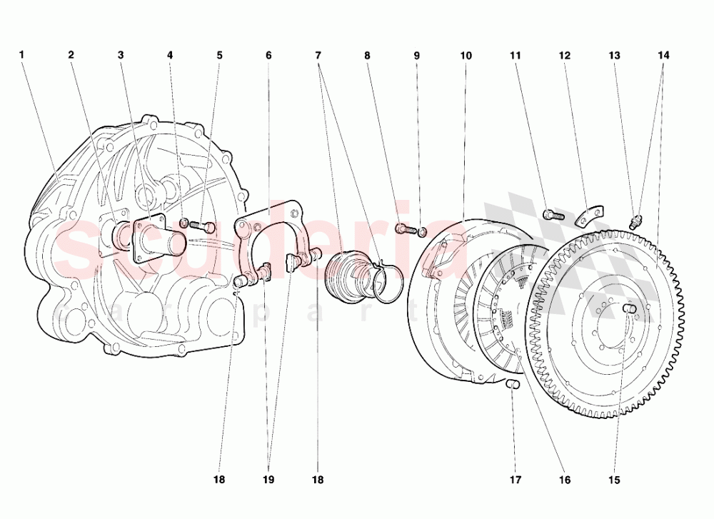 Clutch of Lamborghini Lamborghini Diablo SE30 (1993-1995)