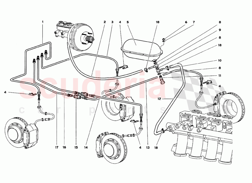 Brake System of Lamborghini Lamborghini Diablo GT (1999-2000)