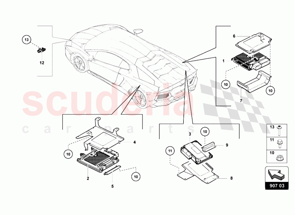 ELECTRICAL SYSTEM 1 of Lamborghini Lamborghini Aventador LP700 Roadster