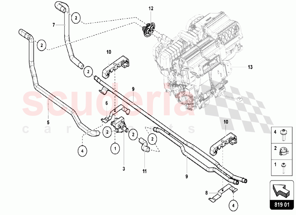 AIR CONDITIONING SYSTEM 4 of Lamborghini Lamborghini Aventador LP750 SV Roadster