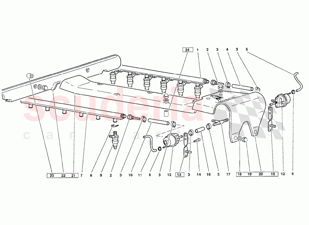 Fuel System (Valid for June 1992 Version) 1 of Lamborghini Lamborghini Diablo (1990-1998)