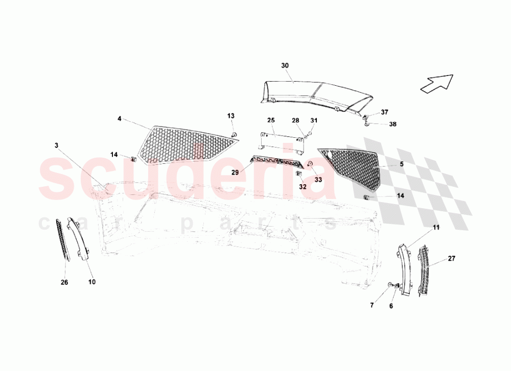 Grilles - Front Bumper of Lamborghini Lamborghini Gallardo LP570 4 SL