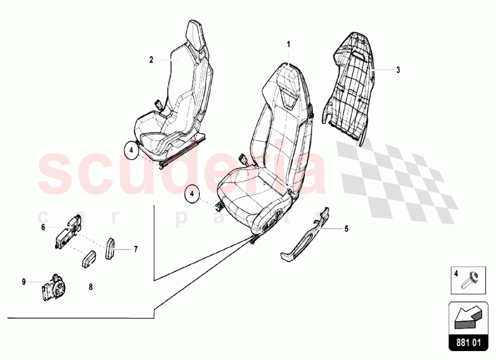 SEATS of Lamborghini Lamborghini Huracan LP610 Spyder