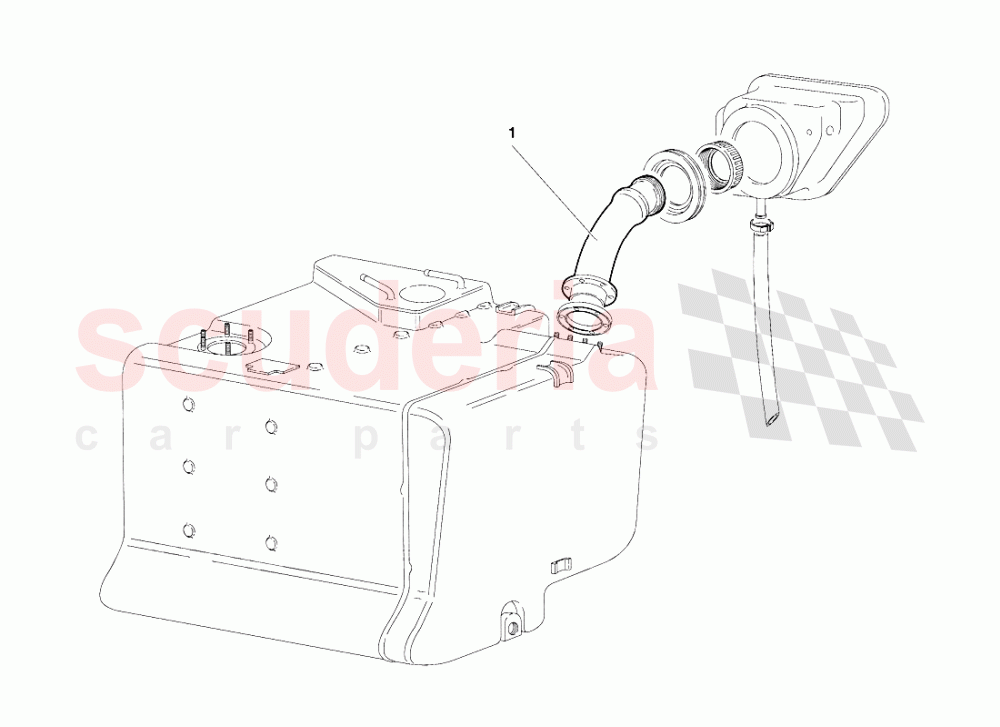 Fuel System - (Valid for South Africa - R.H.D. Version - April 1994) of Lamborghini Lamborghini Diablo VT (1993-1998)