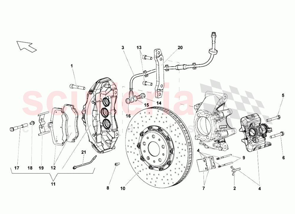 Rear Brakes - Carboceramic of Lamborghini Lamborghini Murcielago Roadster