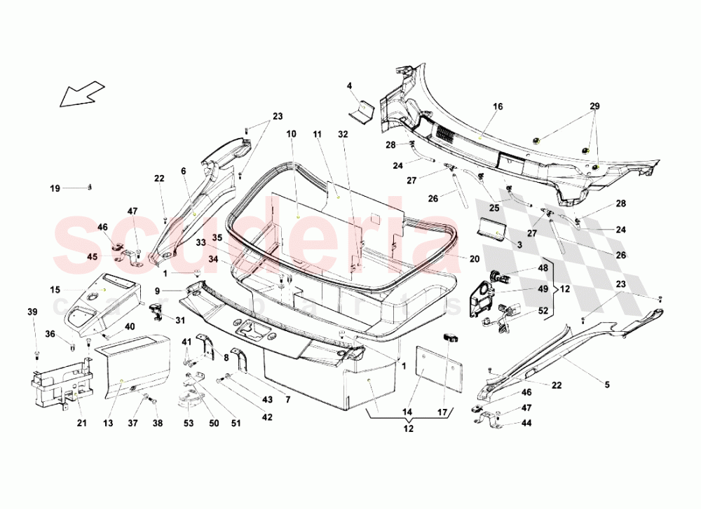 Covering of Lamborghini Lamborghini Gallardo (2003-2005)