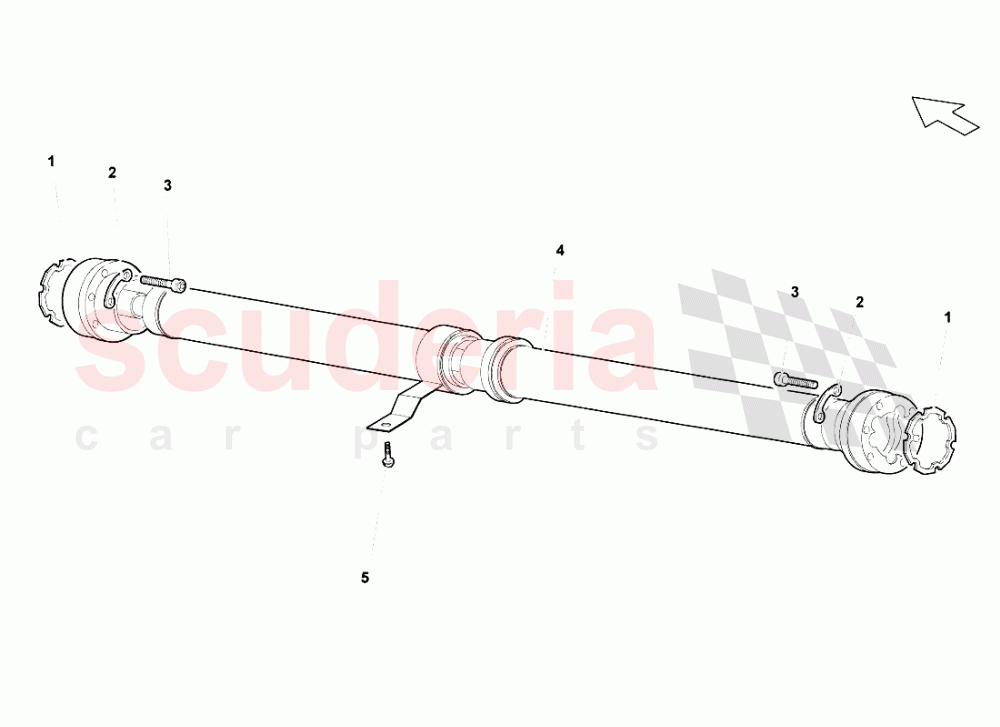 Propeller Shaft of Lamborghini Lamborghini Gallardo (2008)