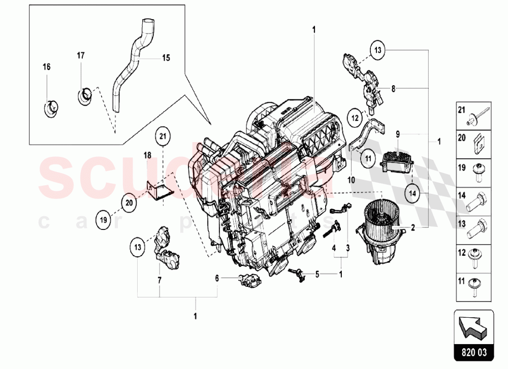 AIR CONDITIONING SYSTEM 6 of Lamborghini Lamborghini Aventador LP750 SV Roadster