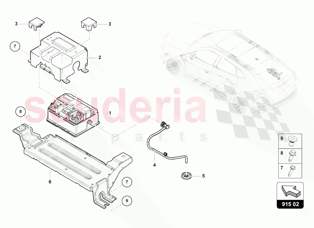 ENERGY STORAGE FOR 48 V ISLAND VEHICLE ELECTRICAL SYSTEM of Lamborghini Lamborghini Urus