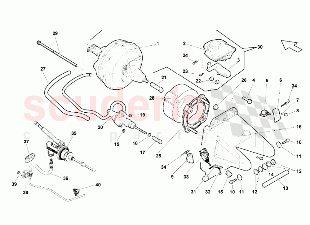 Power Brake (manual) of Lamborghini Lamborghini Gallardo Spyder