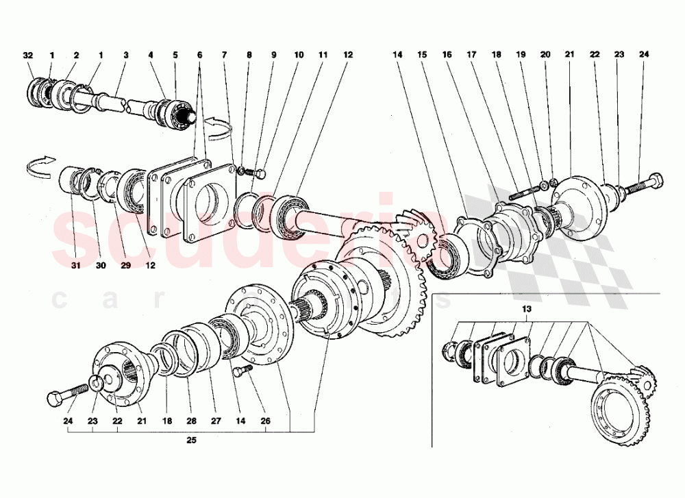 Rear Differential of Lamborghini Lamborghini Diablo SV (1998)