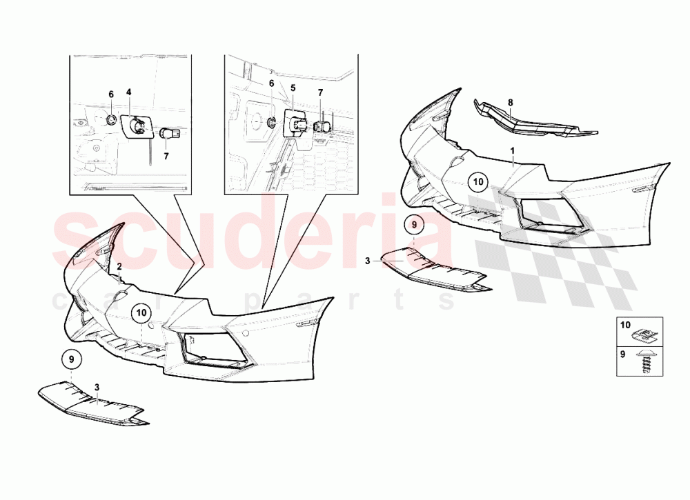 Front Bumpers 1 of Lamborghini Lamborghini Aventador LP700 Coupe