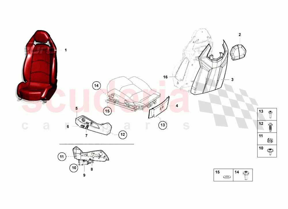 Seats And Safety Belts of Lamborghini Lamborghini Aventador LP700 Coupe