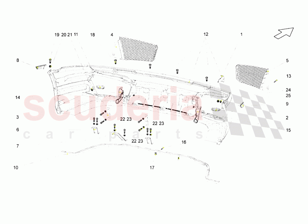 Front Bumpers of Lamborghini Lamborghini Gallardo (2003-2005)