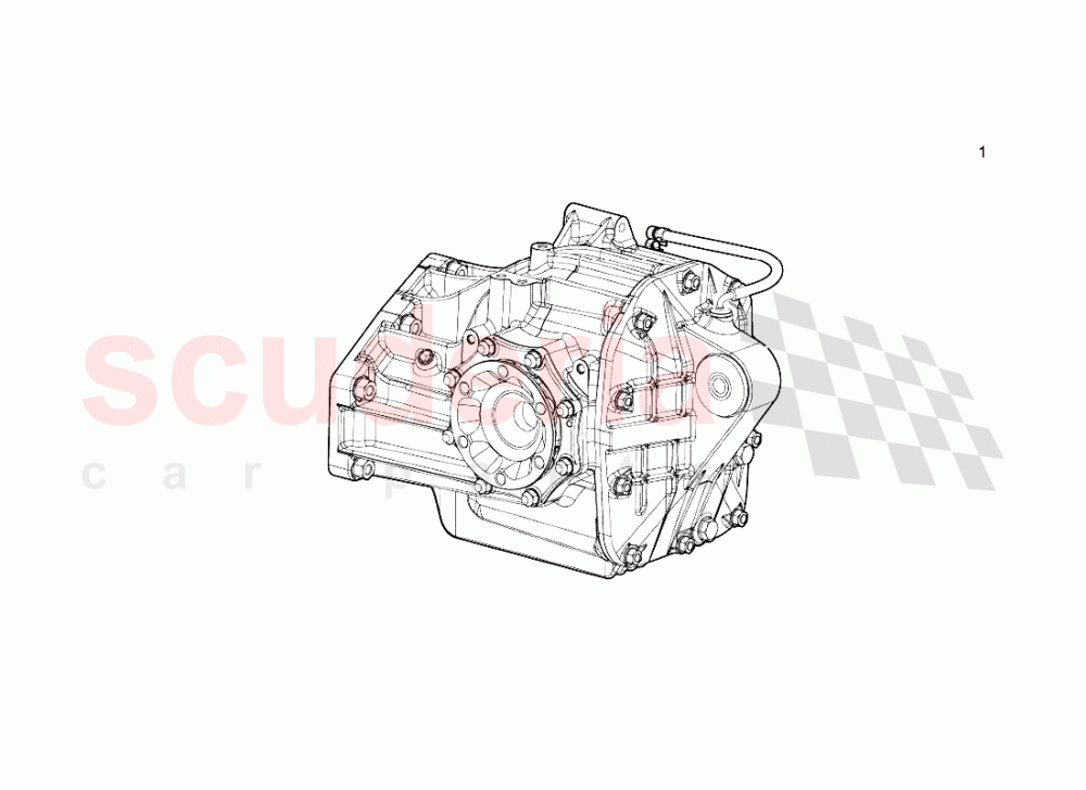 Rear Differential Assembly of Lamborghini Lamborghini Murcielago LP640 Roadster