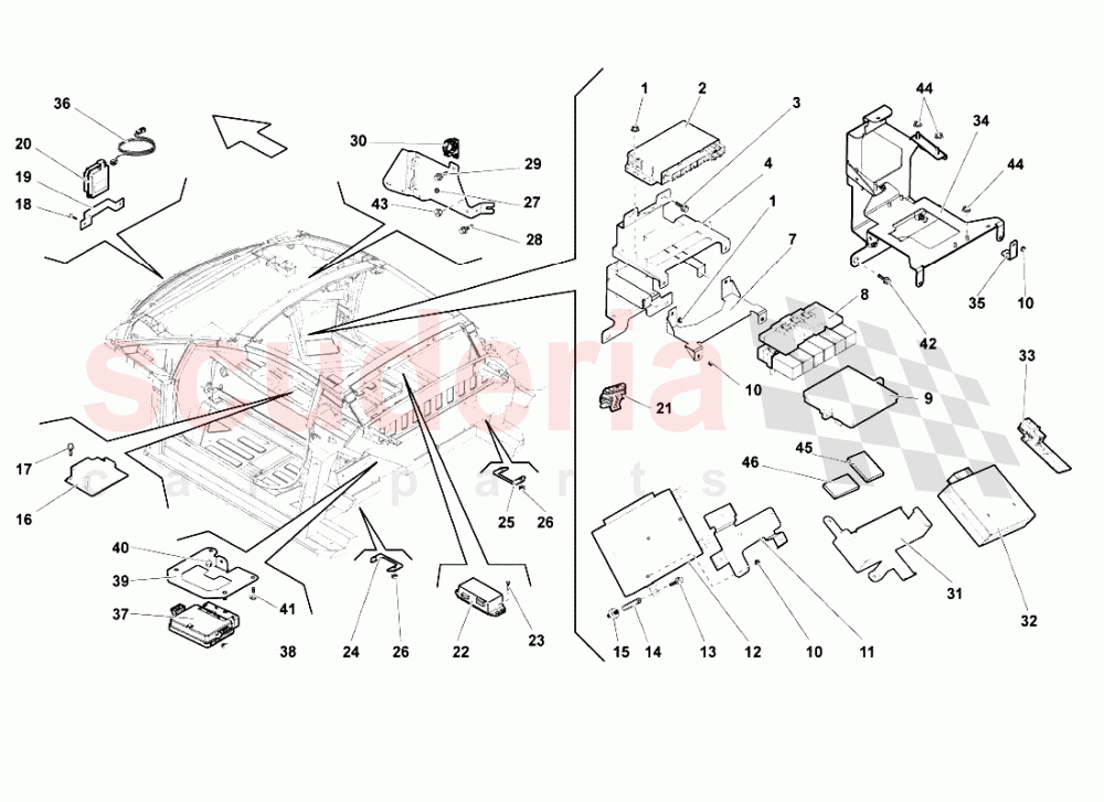 Electrical System 1 of Lamborghini Lamborghini Gallardo (2008)