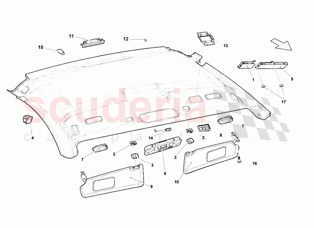 Roof Panel Accessories of Lamborghini Lamborghini Gallardo (2008)