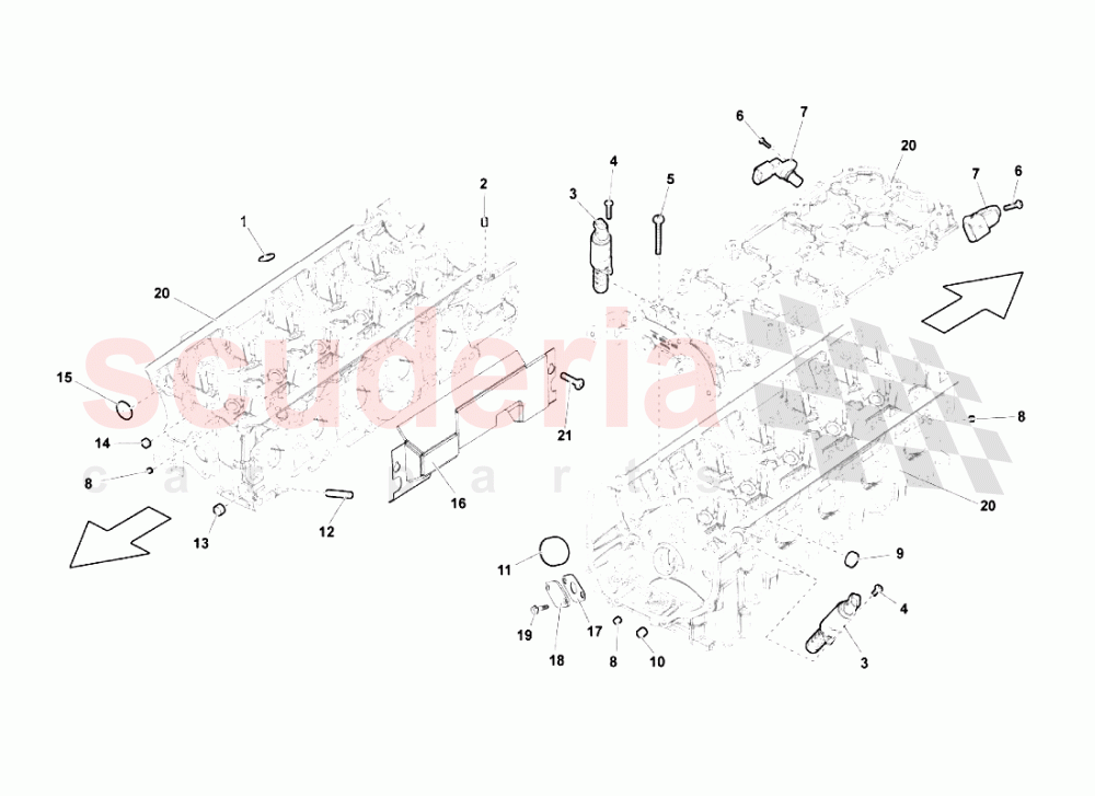 Phase Sensors Left Cylinder Head of Lamborghini Lamborghini Gallardo Superleggera