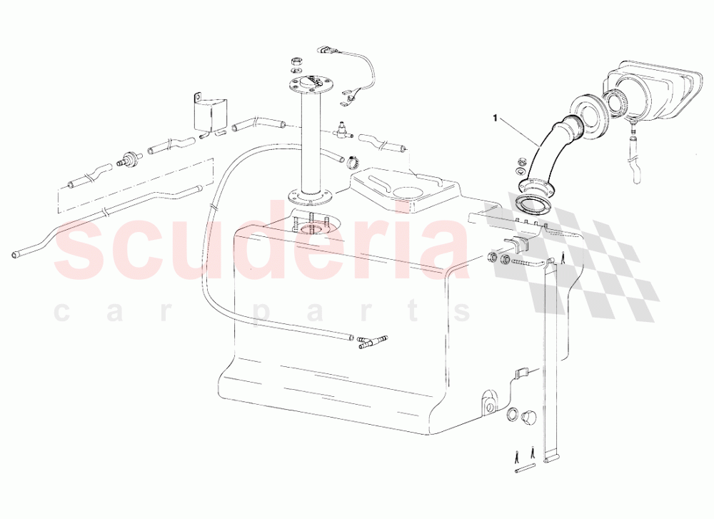 Fuel System (Valid for Saudi Arabia Version - October 1991) of Lamborghini Lamborghini Diablo (1990-1998)