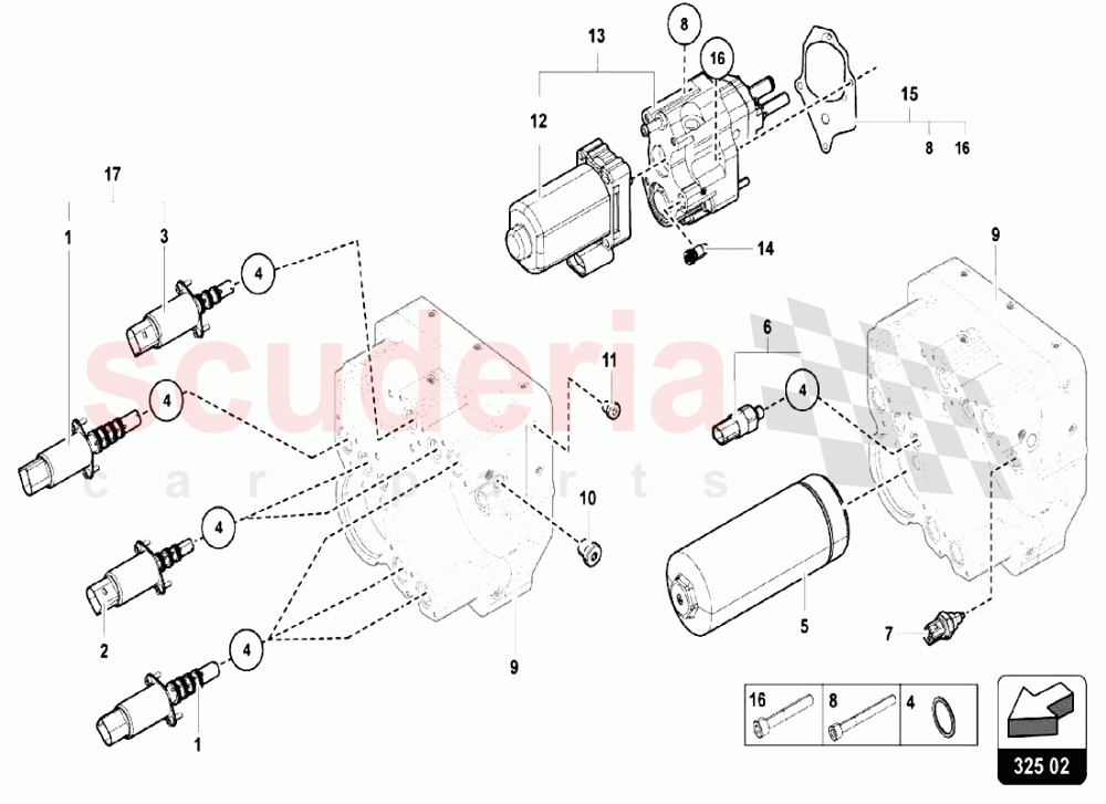 E-gear System of Lamborghini Lamborghini Aventador S