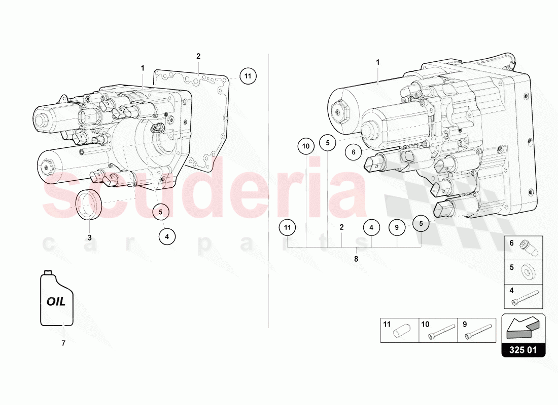 HYDRAULICS CONTROL UNIT of Lamborghini Lamborghini Aventador LP770 SVJ Coupe