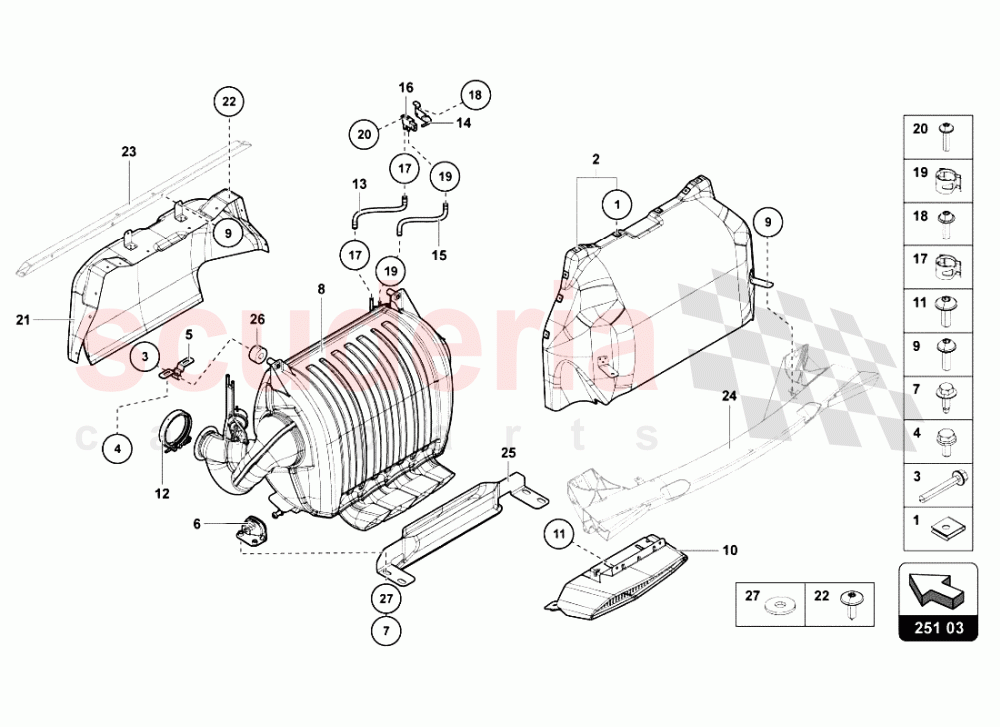 EXHAUST SYSTEM 3 of Lamborghini Lamborghini Aventador LP700 Roadster