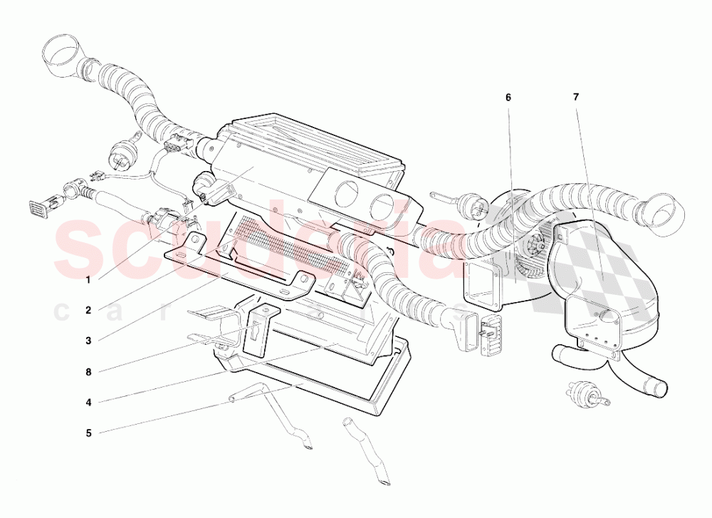 Climate Control (Valid for R.H.D. - March 1997) 2 of Lamborghini Lamborghini Diablo SV (1995-1997)