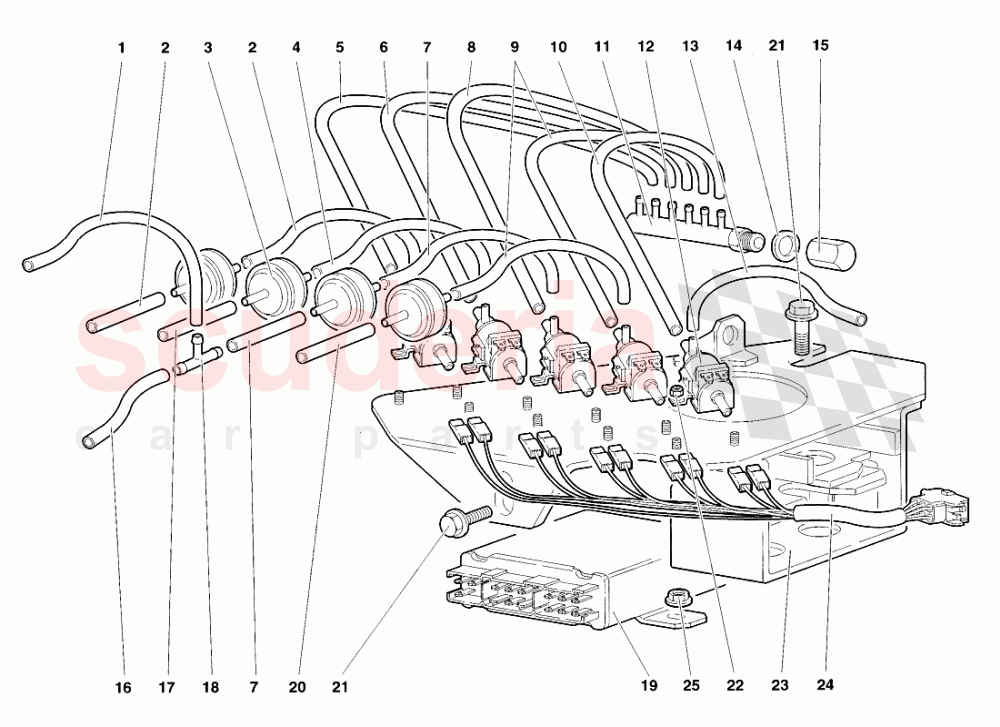 Climate Control 4 of Lamborghini Lamborghini Diablo VT Roadster (1998-2000)