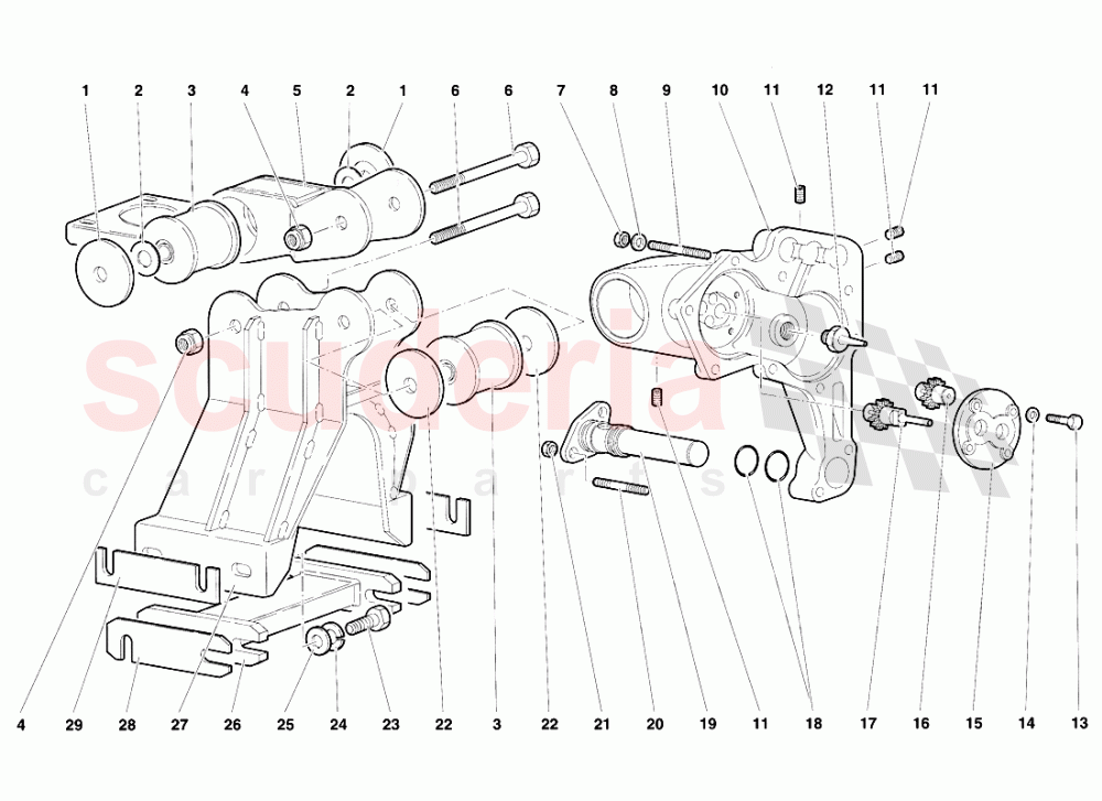 Gearbox Oil Pump of Lamborghini Lamborghini Diablo VT (1993-1998)