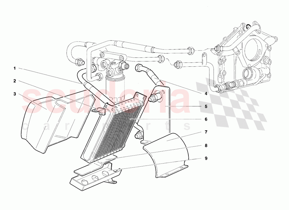 Engine Oil System (Valid for USA Version - April 1994) of Lamborghini Lamborghini Diablo VT (1993-1998)