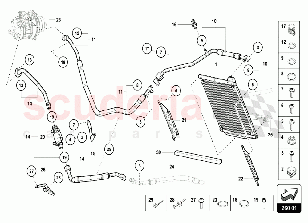 AIR CONDITIONING SYSTEM 1 of Lamborghini Lamborghini Aventador LP720 Roadster