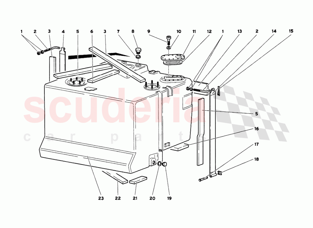 Fuel System (Valid for USA & Canada - March 2001) 1 of Lamborghini Lamborghini Diablo VT 6.0 (2000-2001)