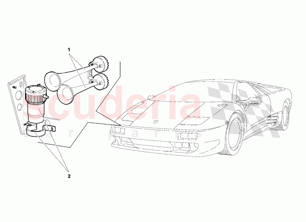 Accessories (Valid for Switzerland Version - April 1994) of Lamborghini Lamborghini Diablo VT (1993-1998)