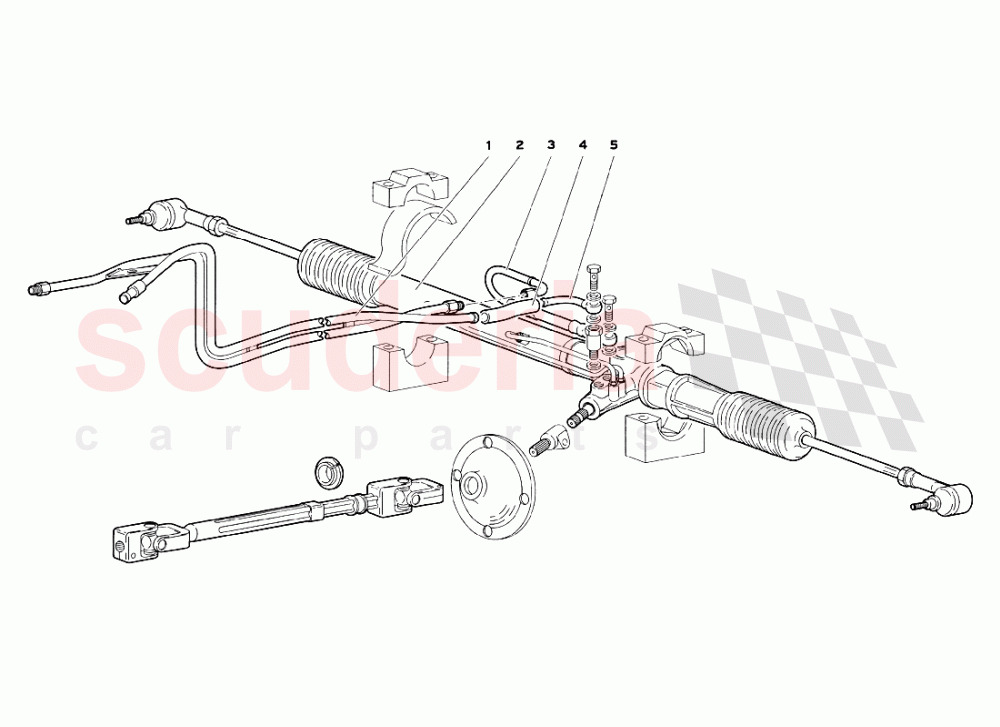 Steering (Valid for GB and Australia - July 1999) of Lamborghini Lamborghini Diablo SV (1999)