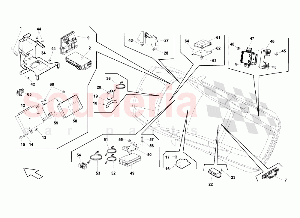 Electrical System 1 of Lamborghini Lamborghini Gallardo LP560 Spyder