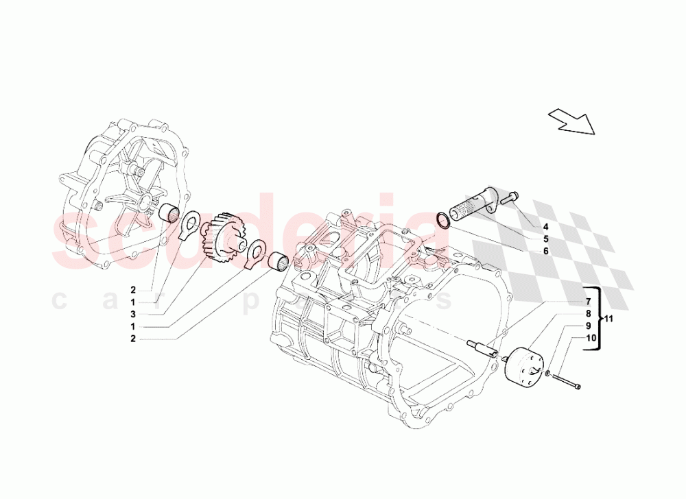 Gearbox Oil Pump of Lamborghini Lamborghini Gallardo LP560 Coupe