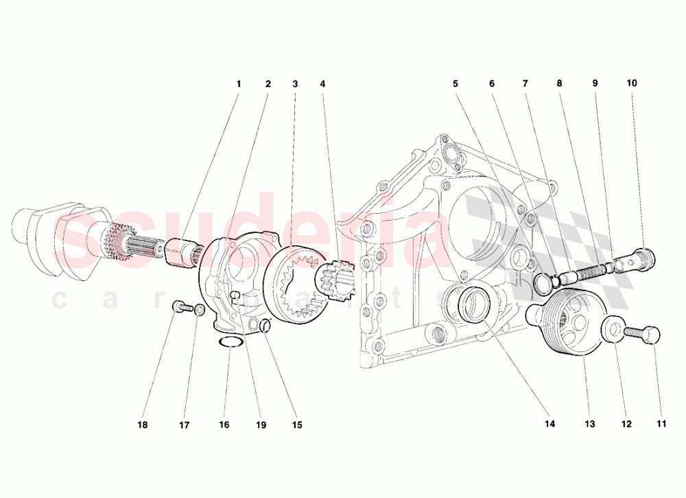 Engine Oil Pump of Lamborghini Lamborghini Diablo SV (1995-1997)