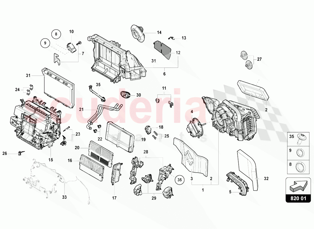 A/C SYSTEM WITH ELECTRONIC REGULATION of Lamborghini Lamborghini Urus