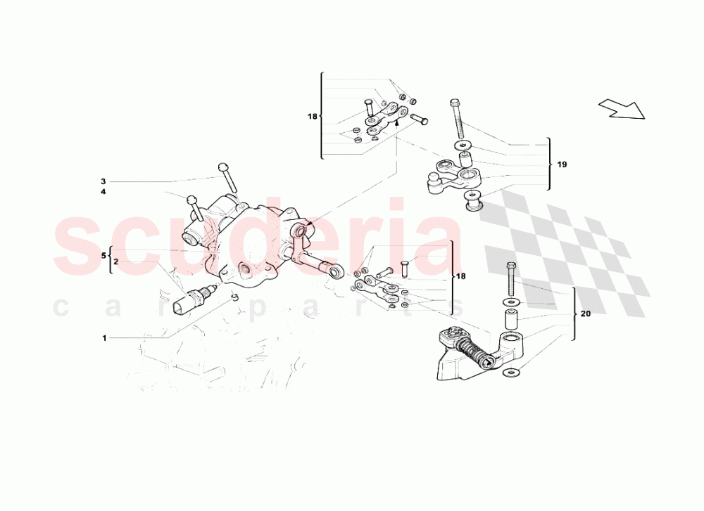 Mechanical Actuator of Lamborghini Lamborghini Gallardo LP570 4 SL