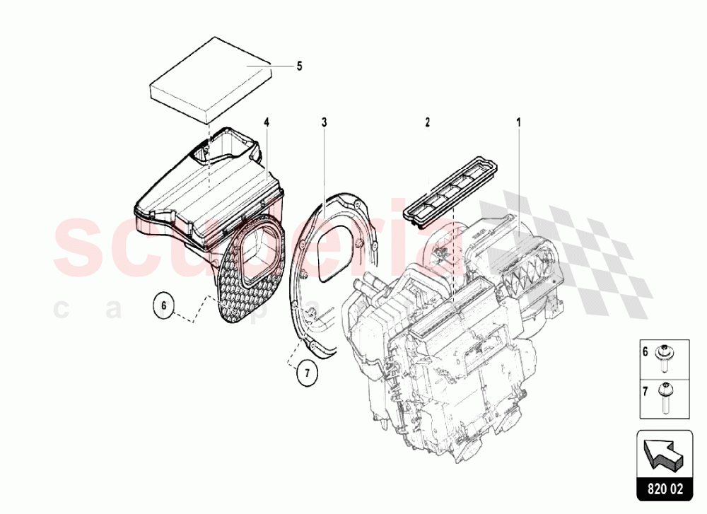 AIR CONDITIONING SYSTEM 5 of Lamborghini Lamborghini Aventador LP750 SV Roadster