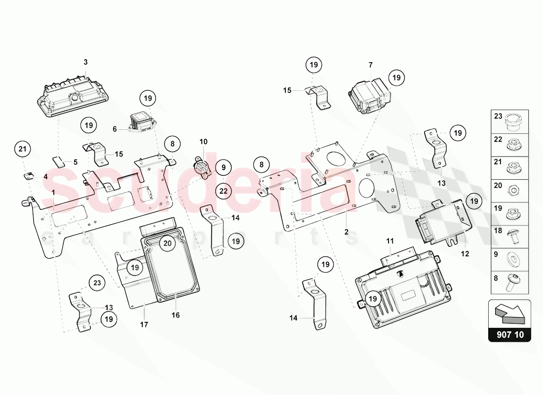 ELECTRICS of Lamborghini Lamborghini Aventador LP770 SVJ Coupe