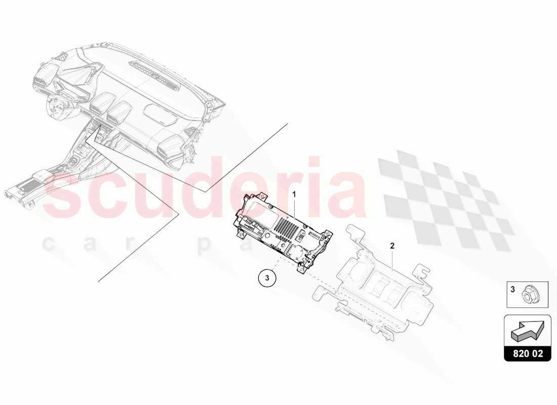 CONTROL UNIT FOR HEATING of Lamborghini Lamborghini Huracan Evo Spyder