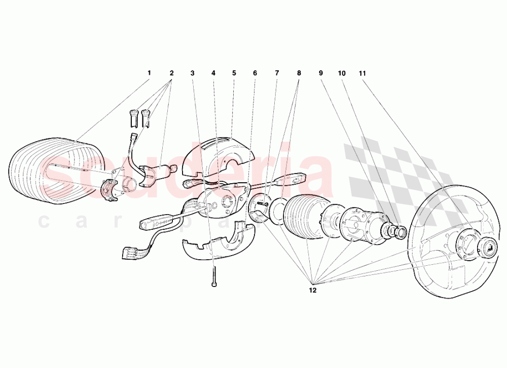 Steering 1 of Lamborghini Lamborghini Diablo SV (1995-1997)