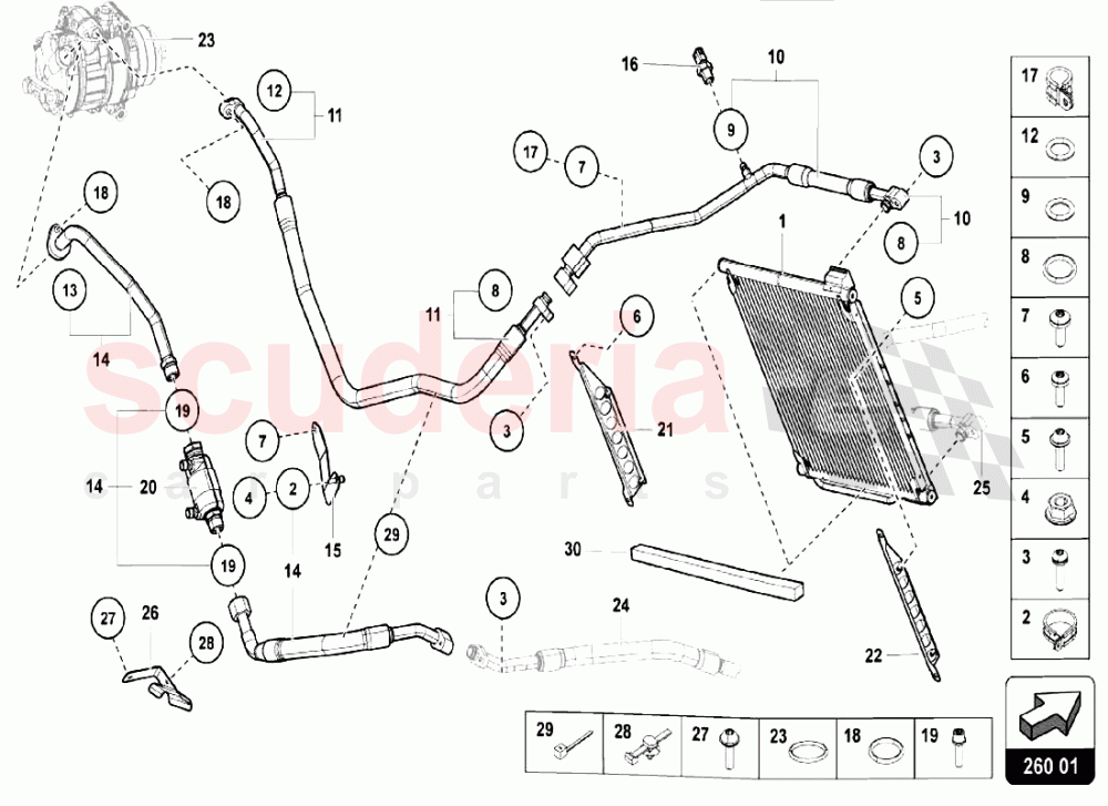 AIR CONDITIONING SYSTEM 1 of Lamborghini Lamborghini Aventador LP750 SV Roadster