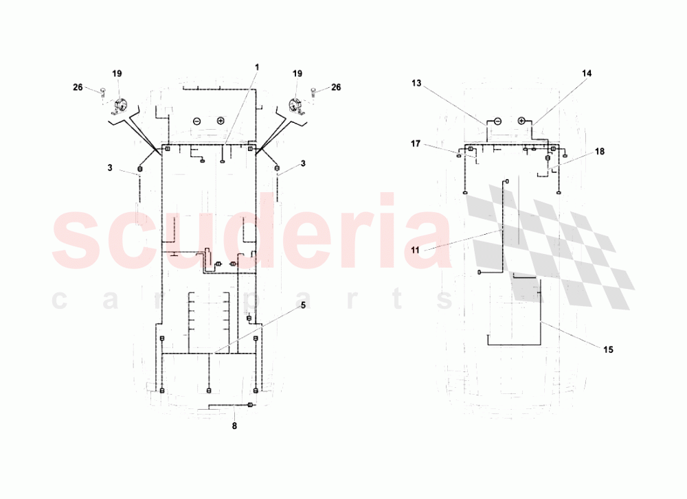 Elettrical System of Lamborghini Lamborghini Gallardo LP570 4 SL