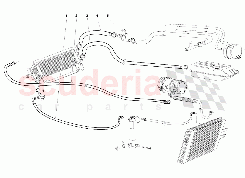 Climate Control (Valid for GB Version - October 1991) 1 of Lamborghini Lamborghini Diablo (1990-1998)