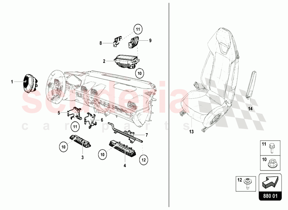 SAFETY SYSTEM of Lamborghini Lamborghini Huracan LP610 Coupe